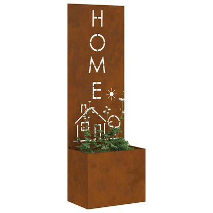 Garden Privacy Screen Rusty 50 x 140 cm Weathering steel