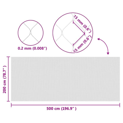 Bird Protection Net Green 2 x 5 m HDPE