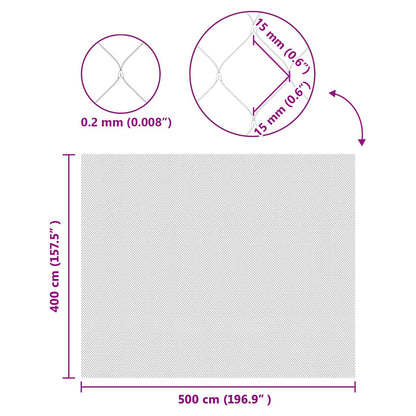 Bird Protection Net Green 4 x 5 m HDPE