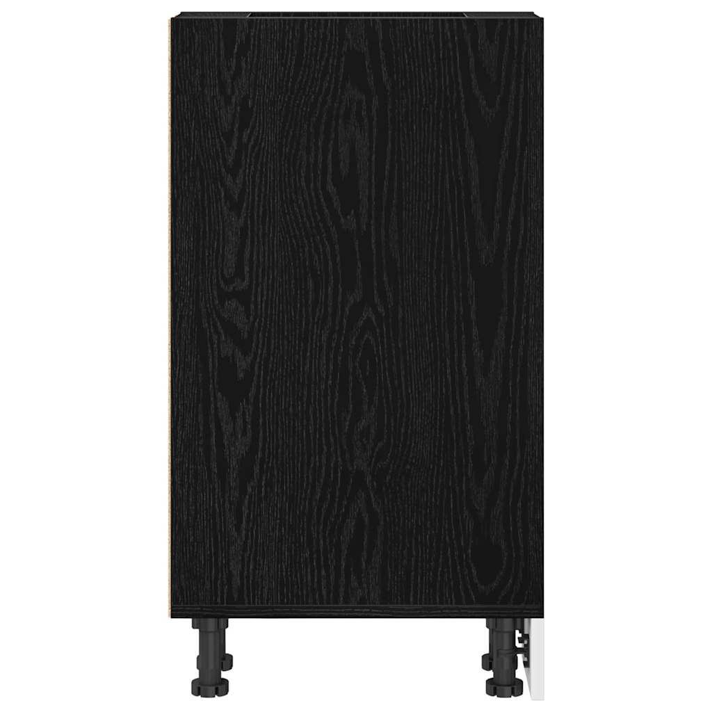 Kitchen Base Cabinet Riga Black oak 20 x 44.5 x 81.5 cm