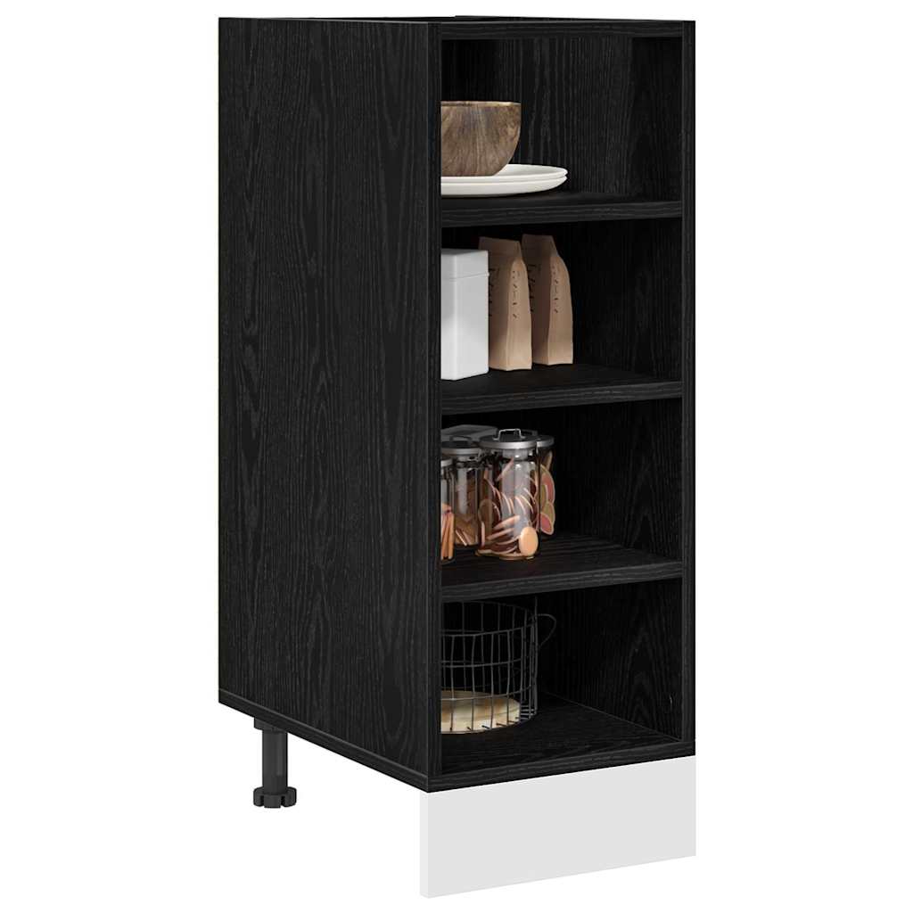 Kitchen Base Cabinet Riga Black oak 30 x 44.5 x 81.5 cm