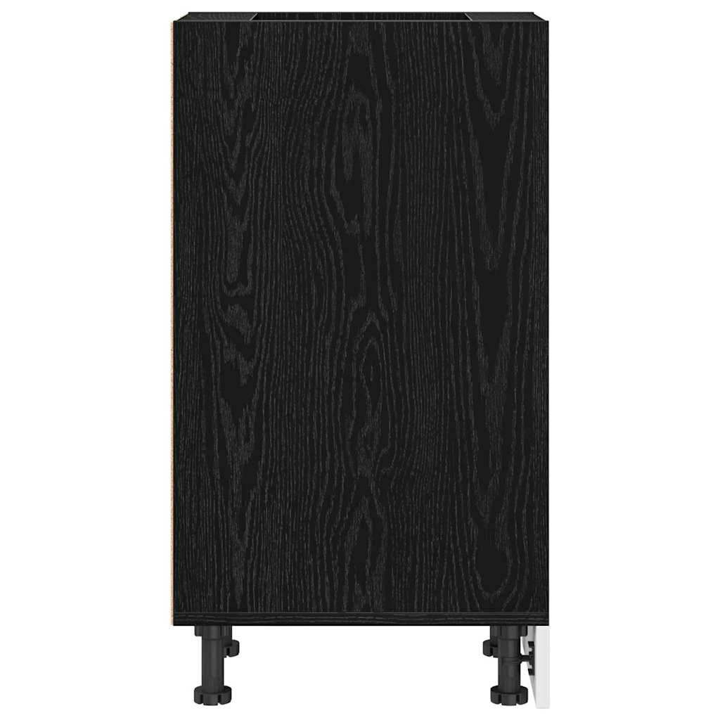 Kitchen Base Cabinet Riga Black oak 30 x 44.5 x 81.5 cm