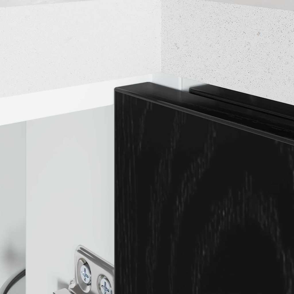 Kitchen Corner Base Cabinet Riga Black oak 86 x 46 x 81.5 cm
