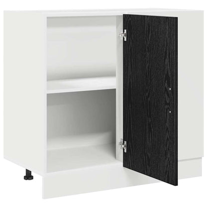 Kitchen Corner Base Cabinet Riga Black oak 86 x 46 x 81.5 cm