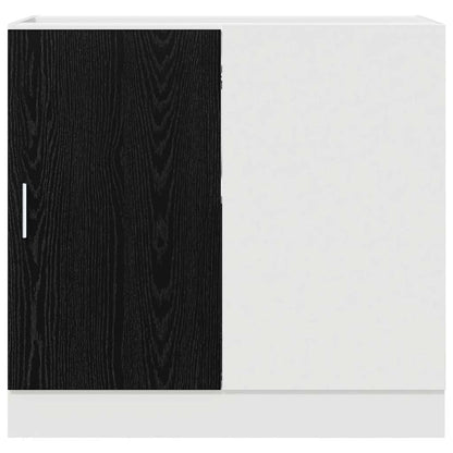 Kitchen Corner Base Cabinet Riga Black oak 86 x 46 x 81.5 cm