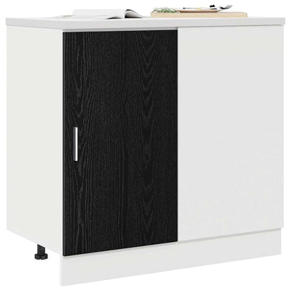 Kitchen Corner Base Cabinet Riga Black oak 86 x 46 x 81.5 cm