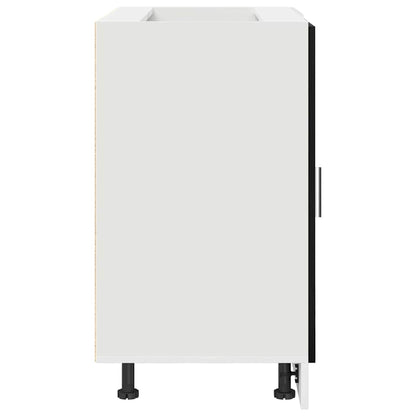 Kitchen Corner Base Cabinet Riga Black oak 86 x 46 x 81.5 cm