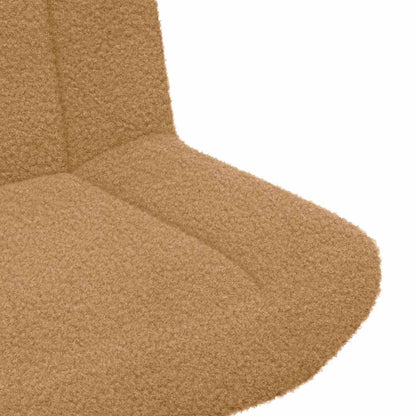 Swivel Chair Beige 63 x 75 x 76 cm Sheepskin