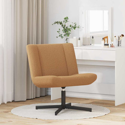 Swivel Chair Beige 63 x 75 x 76 cm Sheepskin