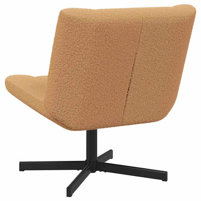 Swivel Chair Beige 63 x 75 x 76 cm Sheepskin