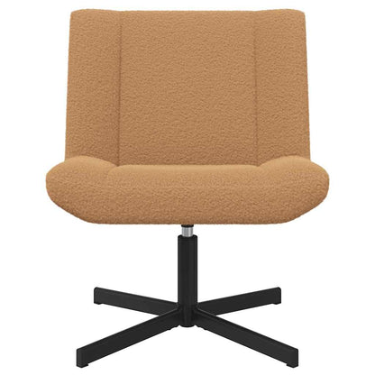 Swivel Chair Beige 63 x 75 x 76 cm Sheepskin