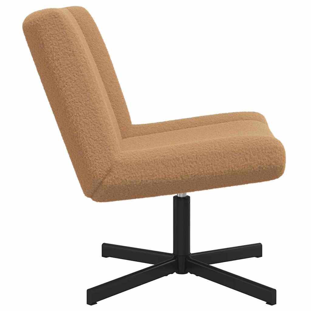 Swivel Chair Beige 63 x 75 x 76 cm Sheepskin