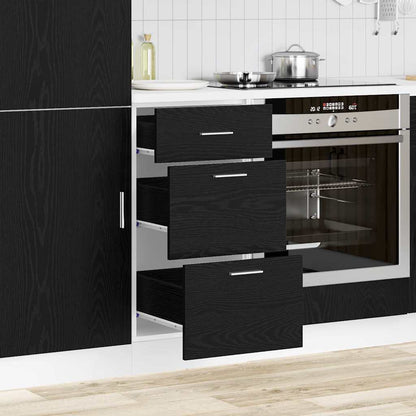 Kitchen Base Cabinet Riga Black Oak 40 x 46 x 81.5 cm