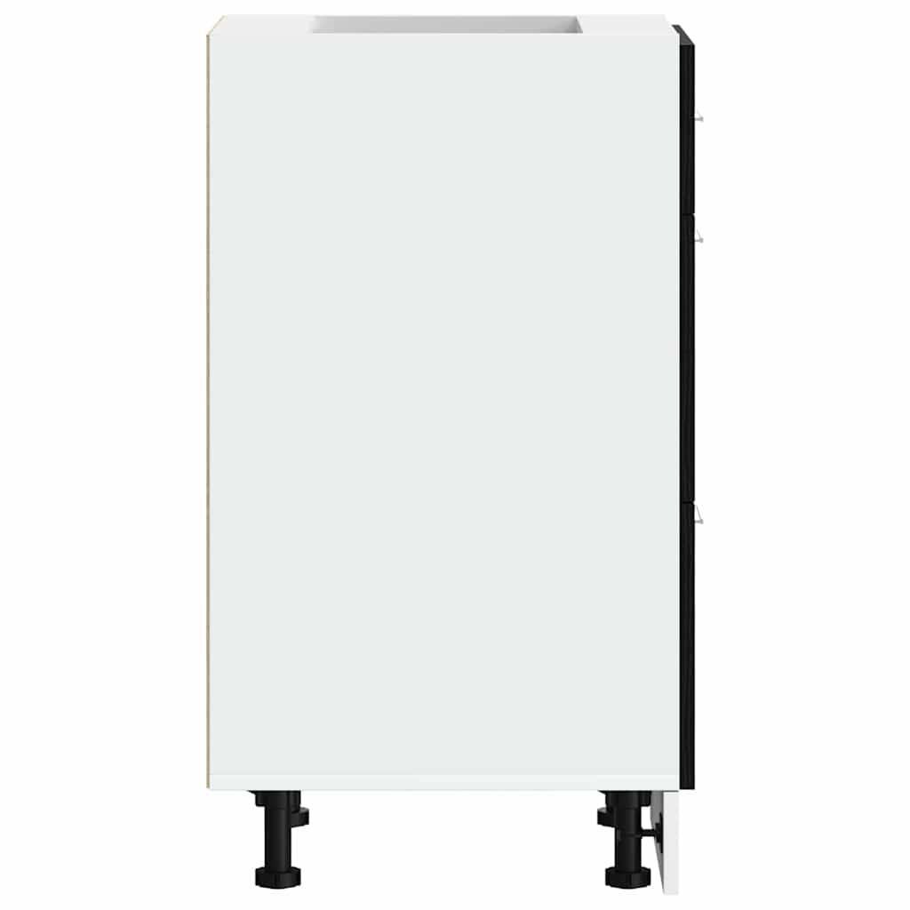 Kitchen Base Cabinet Riga Black Oak 40 x 46 x 81.5 cm