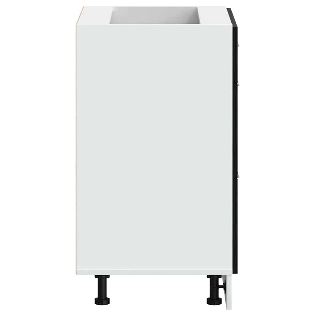 Kitchen Base Cabinet Riga Black Oak 60 x 46 x 81.5 cm