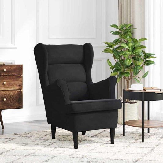 Armchair Black 71 x 92 x 91 cm Velvet