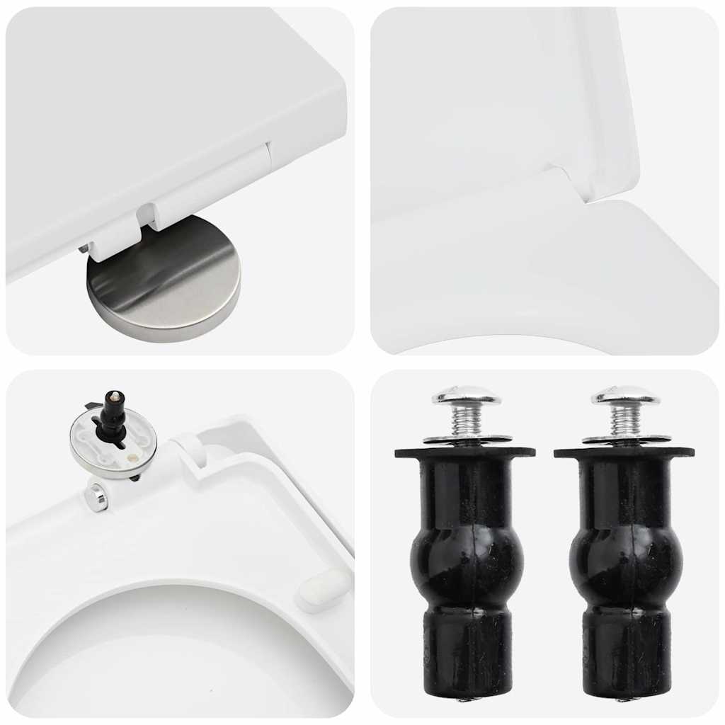 Toilet suitable for Seat White 48 x 36.5 x 4.5 cm Polypropylene