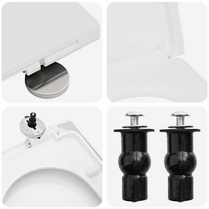 Toilet suitable for Seat White 48 x 36.5 x 4.5 cm Polypropylene