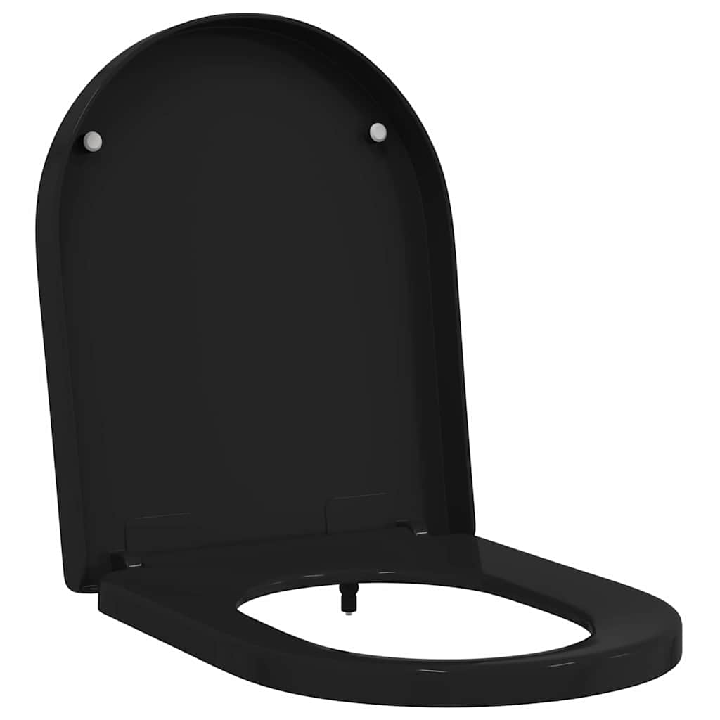 Toilet suitable for Seat Black 48 x 36.5 x 4.5 cm Polypropylene