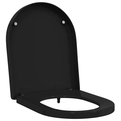 Toilet suitable for Seat Black 48 x 36.5 x 4.5 cm Polypropylene