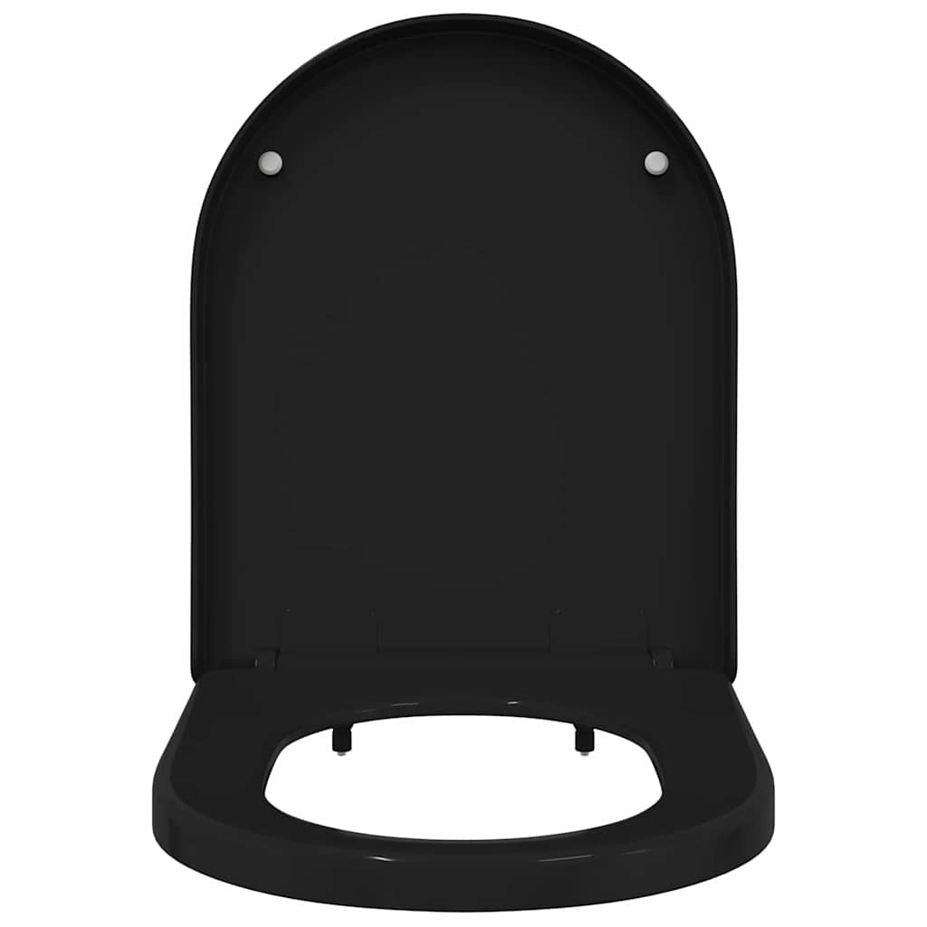 Toilet suitable for Seat Black 48 x 36.5 x 4.5 cm Polypropylene