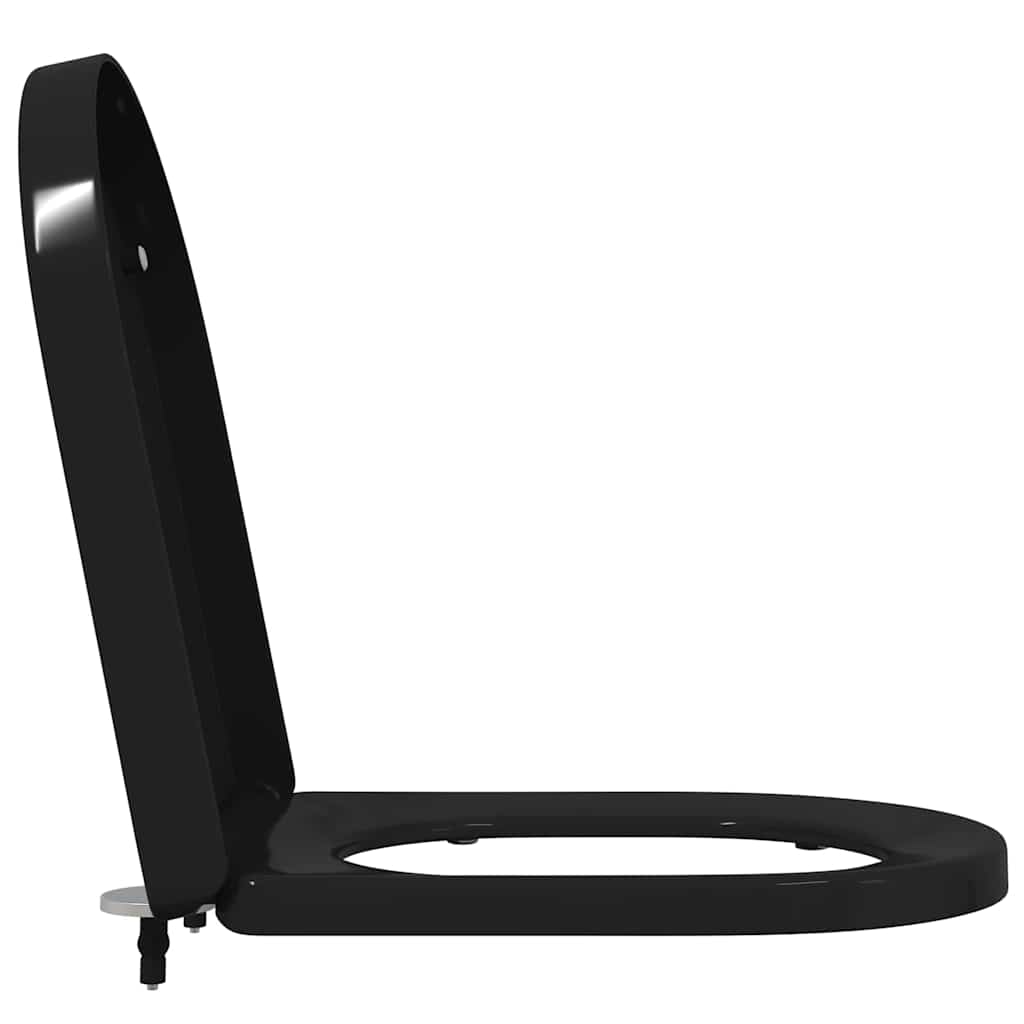 Toilet suitable for Seat Black 48 x 36.5 x 4.5 cm Polypropylene