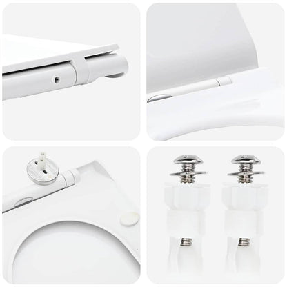 Toilet suitable for Seat White 50 x 36 x 5 cm Polypropylene