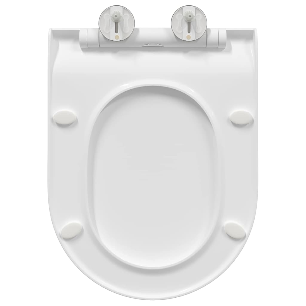 Toilet suitable for Seat White 50 x 36 x 5 cm Polypropylene