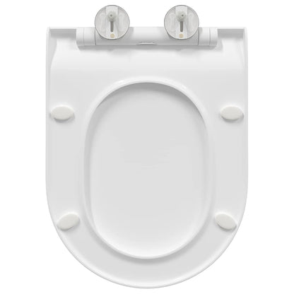 Toilet suitable for Seat White 50 x 36 x 5 cm Polypropylene