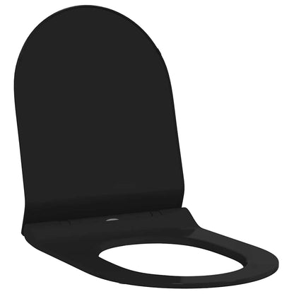 Toilet suitable for Seat Black 50 x 36 x 5 cm Polypropylene