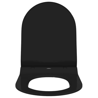Toilet suitable for Seat Black 50 x 36 x 5 cm Polypropylene