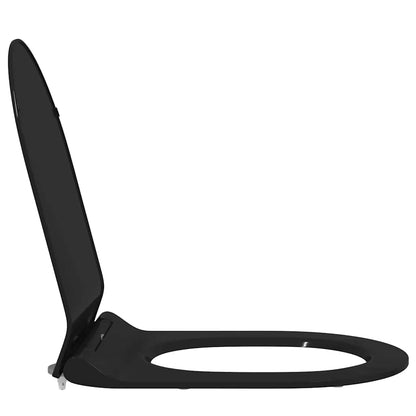 Toilet suitable for Seat Black 50 x 36 x 5 cm Polypropylene