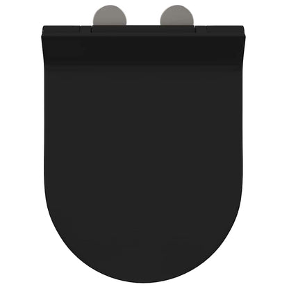 Toilet suitable for Seat Black 50 x 36 x 5 cm Polypropylene