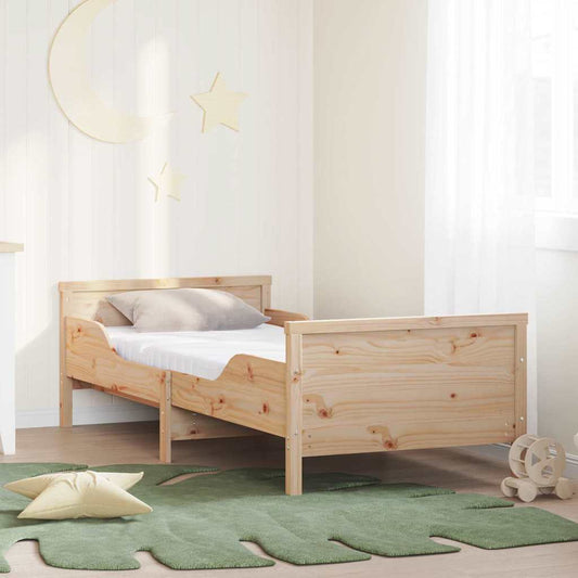 Bed Frame with Mattress Brown 80 x 200 cm Solid pine wood