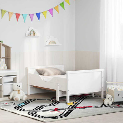 Bed Frame with Mattress White 80 x 200 cm Solid pine wood