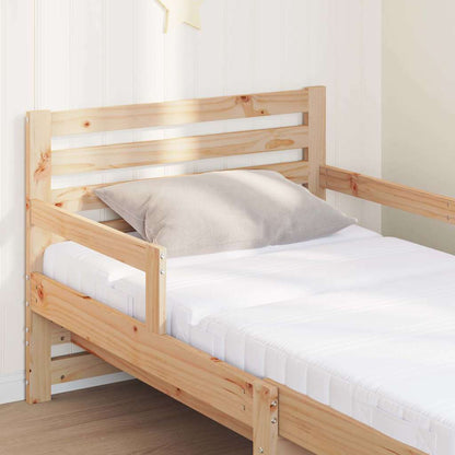 Bed Frame with Mattress with Headboard Brown 80 x 200 cm