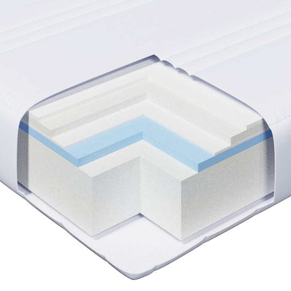 Bed Frame with Mattress with Headboard Brown 80 x 200 cm