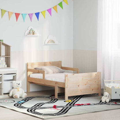 Bed Frame with Mattress with Headboard Brown 80 x 200 cm