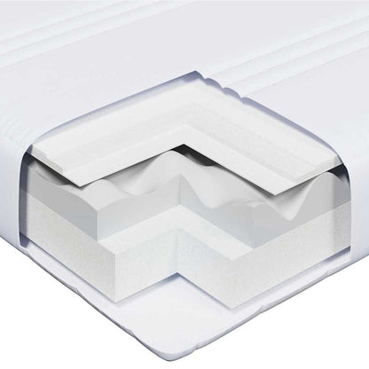 Bed Frame with Mattress with Headboard Brown 80 x 200 cm