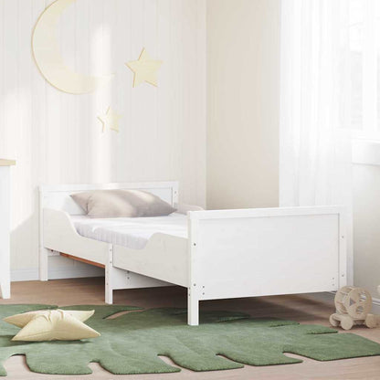 Bed Frame with Mattress with Headboard White 80 x 200 cm