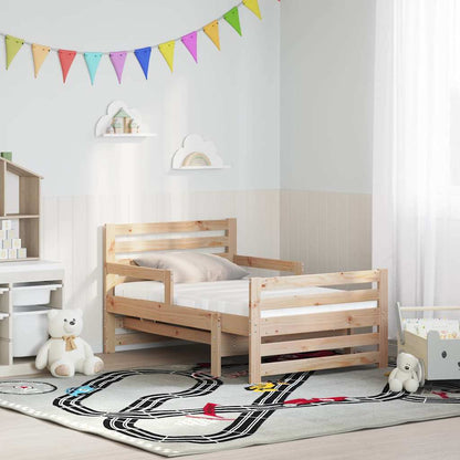 Bed Frame with Mattress with Headboard Brown 80 x 200 cm