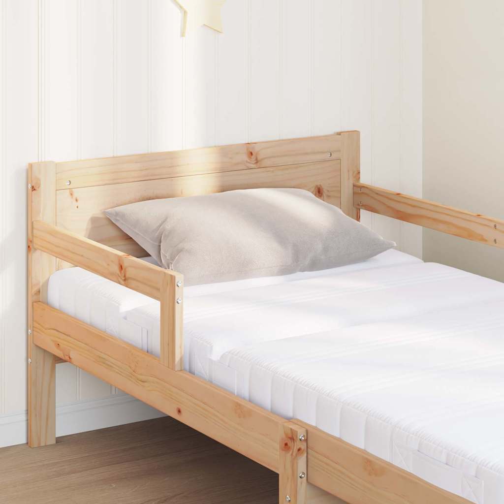 Bed Frame with Mattress with Headboard Brown 80 x 200 cm