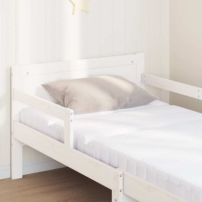 Bed Frame with Mattress with Headboard White 80 x 200 cm