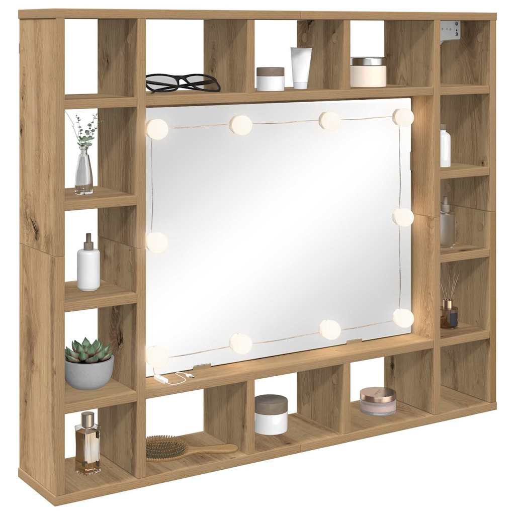 Mirror Cabinet Artisan oak 91 x 15 x 76.5 cm Engineered wood