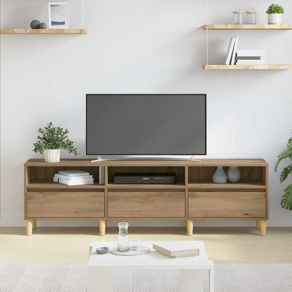 TV Cabinet Artisan Oak 150 x 30 x 45 cm Engineered Wood