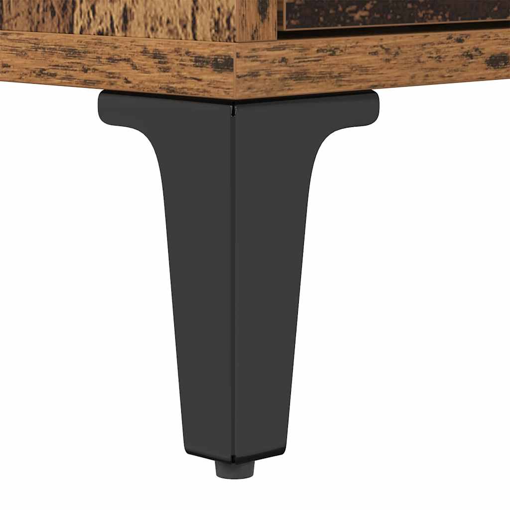 TV Cabinet Old Wood 150 x 30 x 45 cm Engineered Wood and Iron