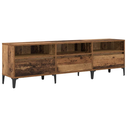 TV Cabinet Old Wood 150 x 30 x 45 cm Engineered Wood and Iron