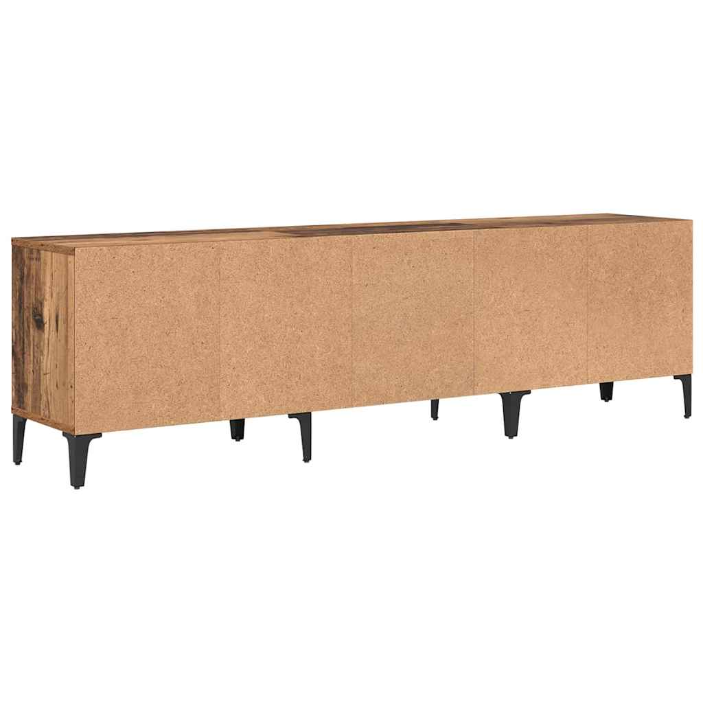 TV Cabinet Old Wood 150 x 30 x 45 cm Engineered Wood and Iron