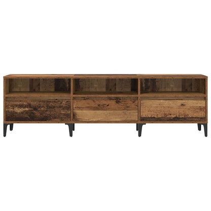 TV Cabinet Old Wood 150 x 30 x 45 cm Engineered Wood and Iron
