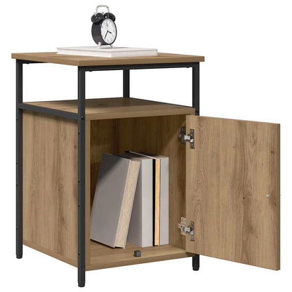 Bedside Cabinet Artisan oak Engineered Wood